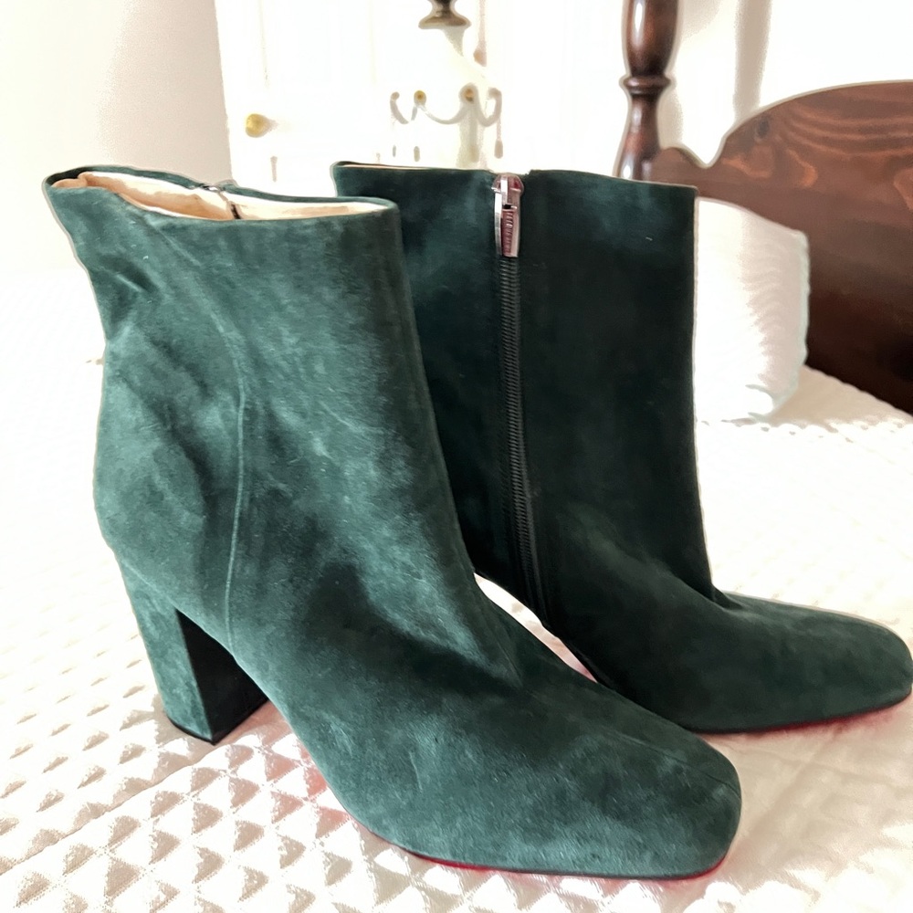 Soft suede leather lined designer ankle boot
